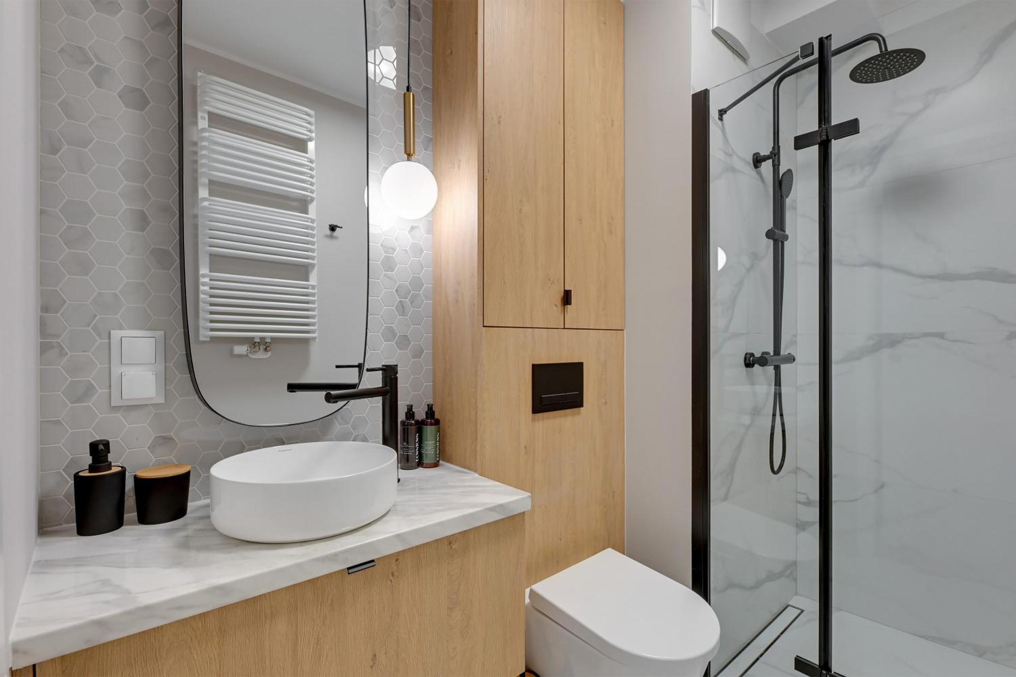 Waterlane Vintage - Fitness & Parking By Downtown Apartments Gdańsk Rum bild