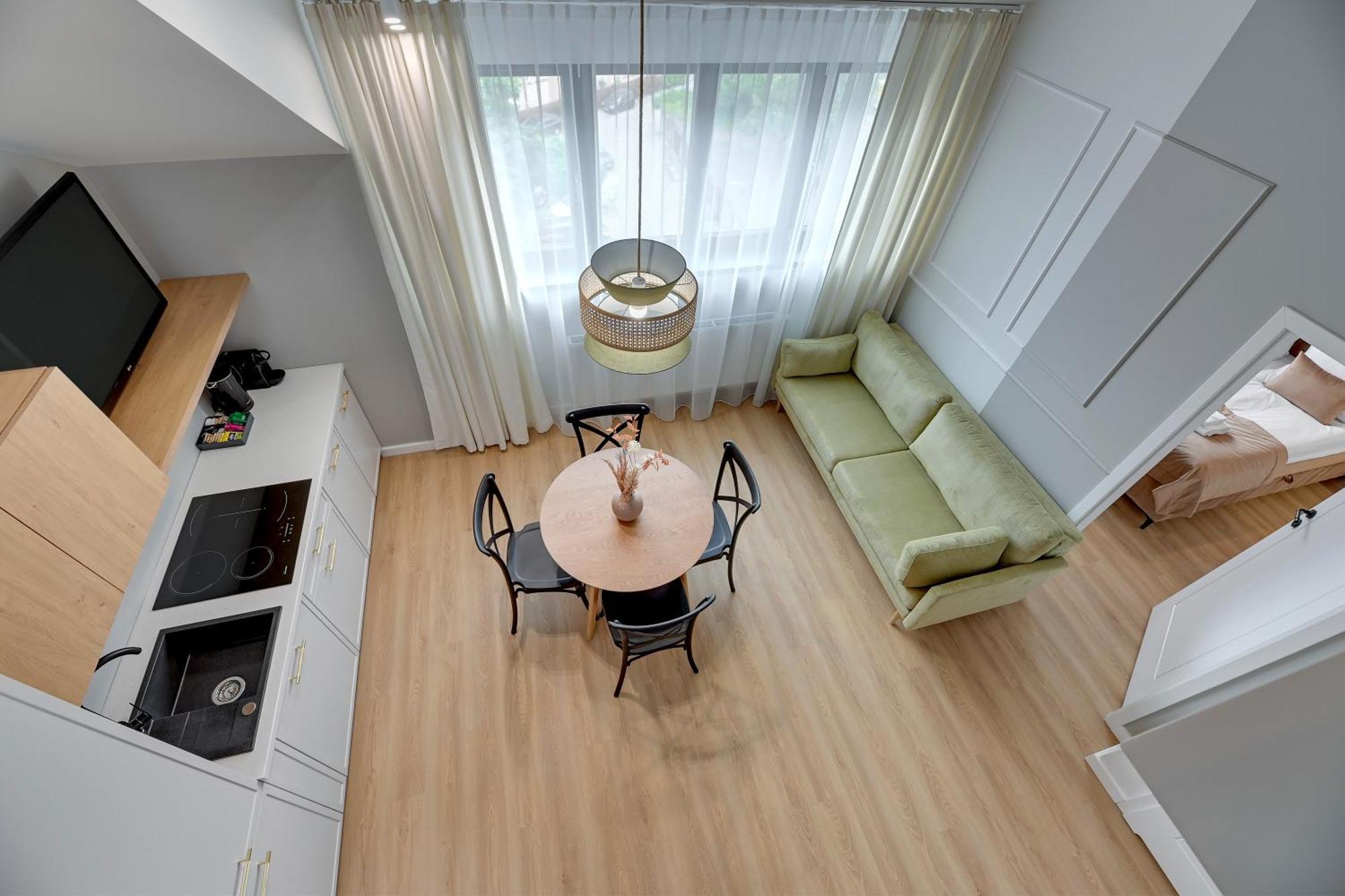 Waterlane Vintage - Fitness & Parking By Downtown Apartments Gdańsk Rum bild