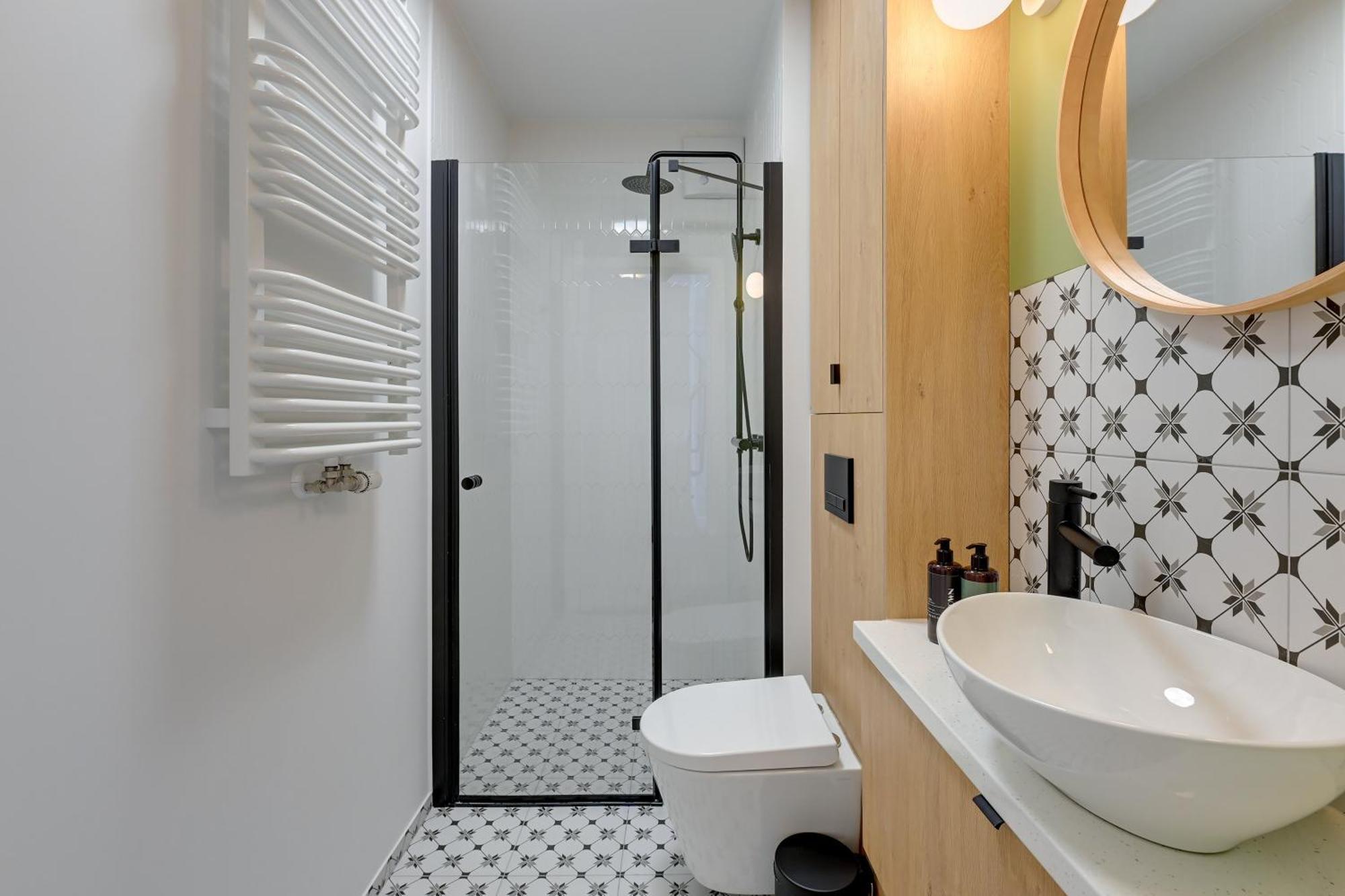 Waterlane Vintage - Fitness & Parking By Downtown Apartments Gdańsk Rum bild
